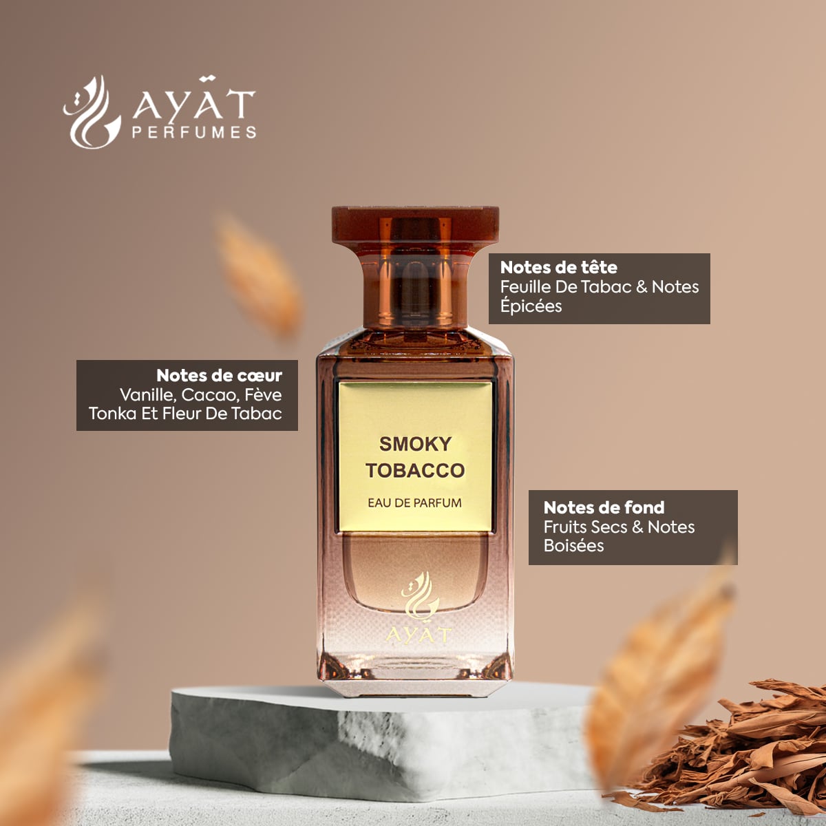Smoky Tobacco Eau de Parfum – Ayat Perfumes – 80 ml Ayat Perfumes